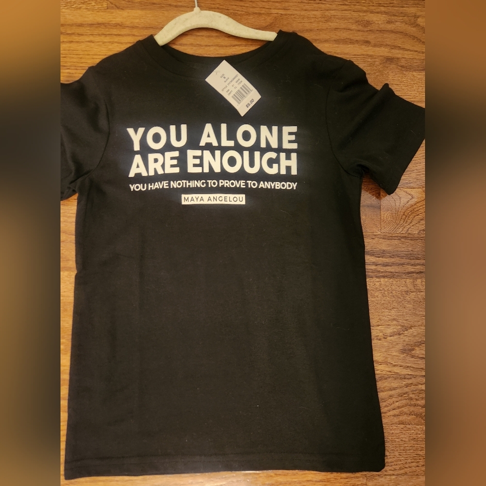 NWT Kids 'You are enough' shirt, small
